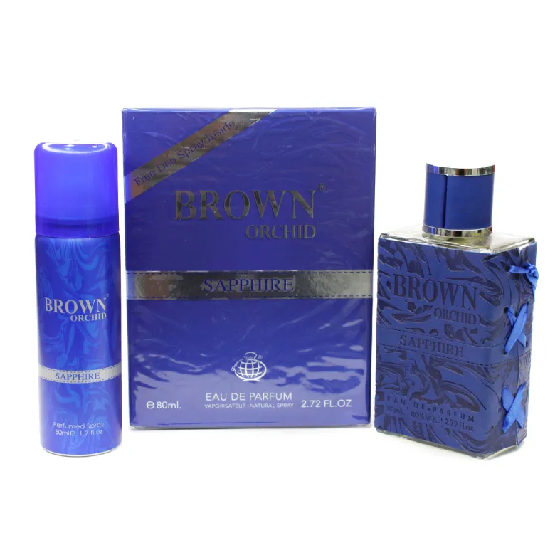 ادو پرفیوم فراگرنس ورد Brown Orchid Sapphire حجم 80 میل